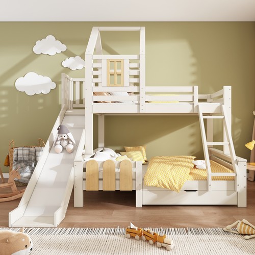 Double bunk bed 3ft single - bed,