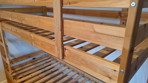 Ikea single wooden pine bunk - wooden,