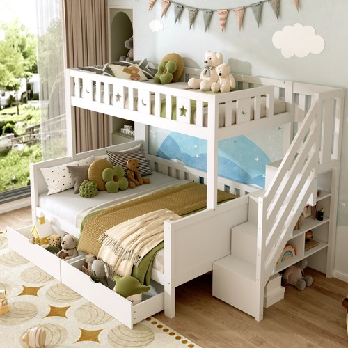 Bunk beds with storage drawers - beds,