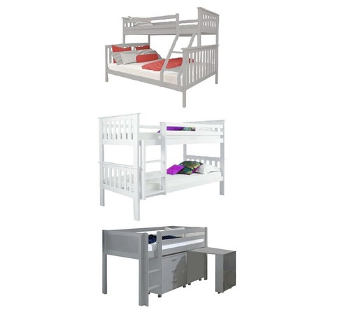 Wooden bunk bed double - bed,