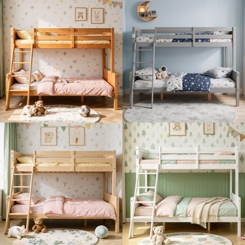 Triple bunk bed kids 3ft - bed, 3ft/4ft