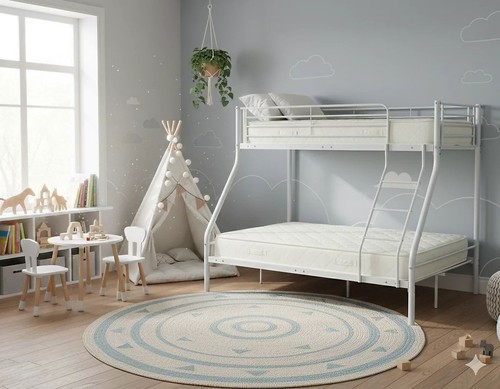 Triple sleeper metal bunk - metal, bed