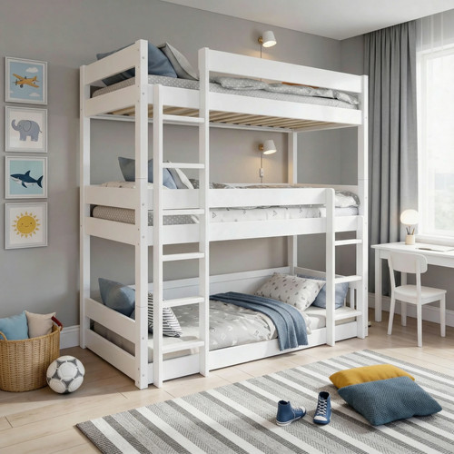 Triple bunk beds kids - beds,