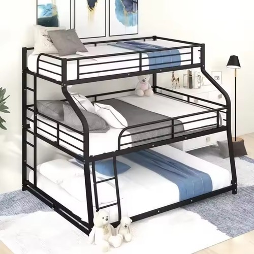 Metal frame triple bunk bed - frame,