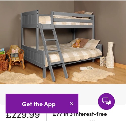 New triple bunk bed - bed,