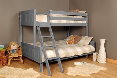 Triple bunk bed grey sleeper - bunk,