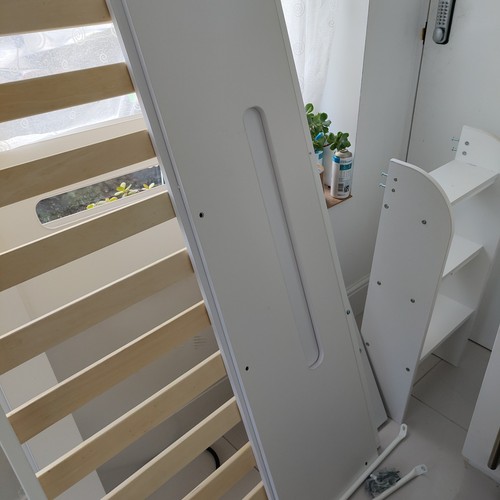 White single mid bunk - single,