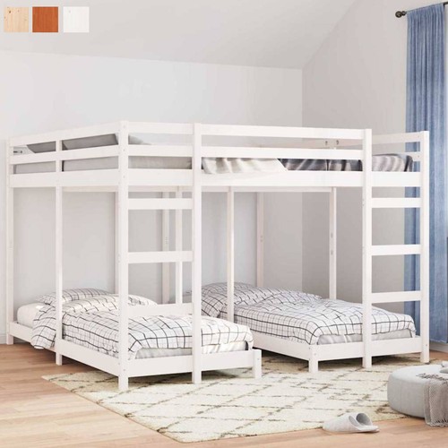 Triple bunk beds - bunk, solid
