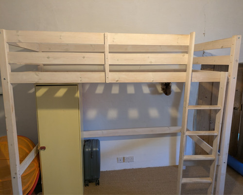 Solid pine wood bunk - pine,