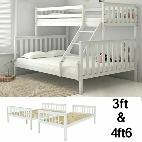 White double bed bunk - double,